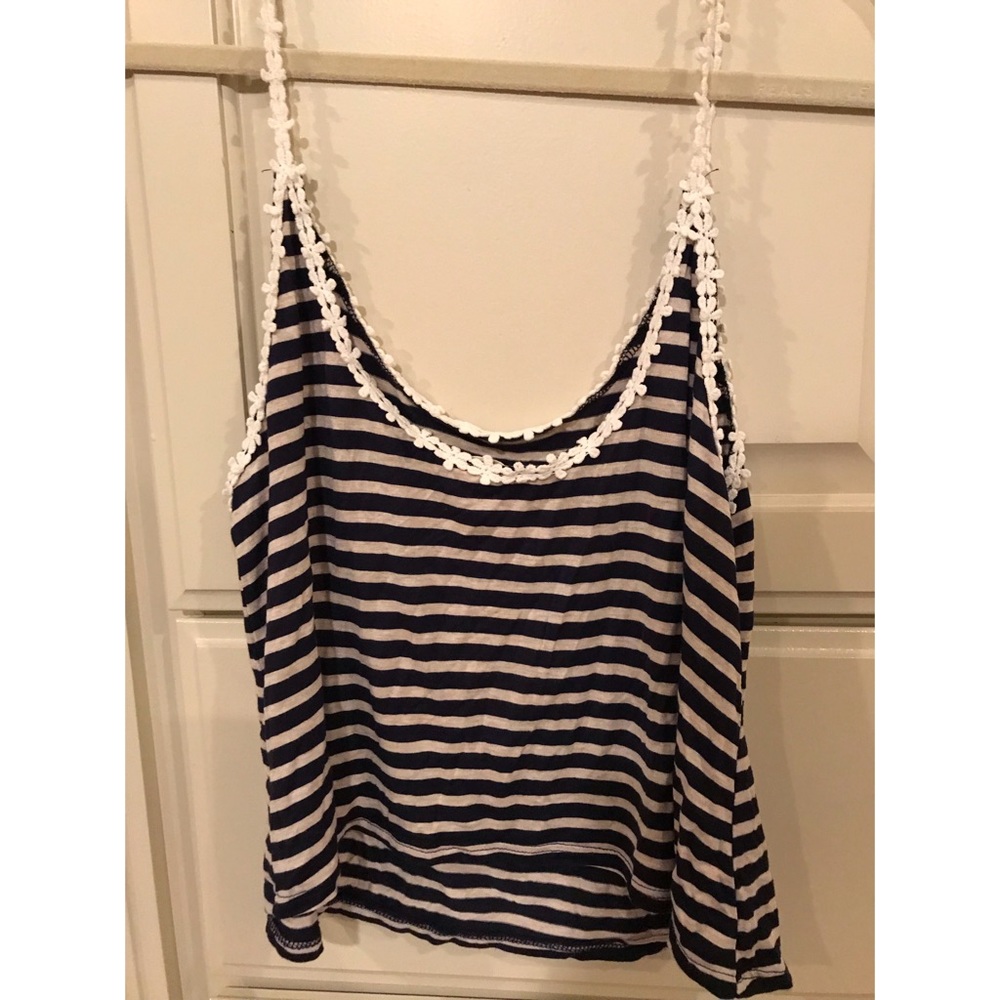 LF flower striped tank